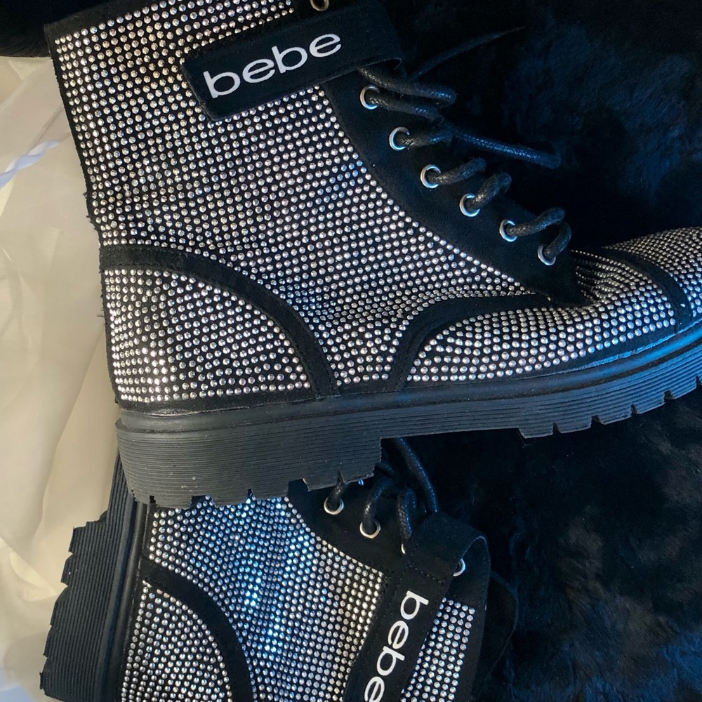 BeBe BLING BLING combat boots